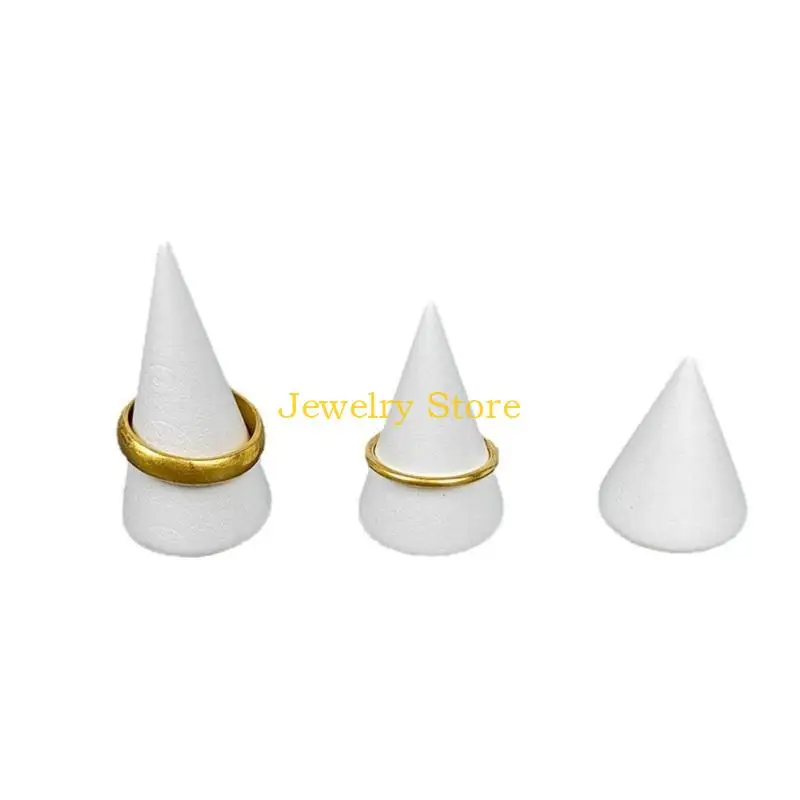 

F2TD Cone Rings Holder Silicone Mold Jewelry Display Rack Candle Mold Epoxy Resin Mold DIY Crafts Decoration Casting Tool