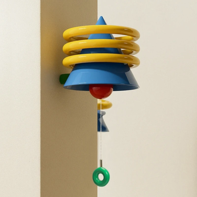 

French Cream-coloured Wall Lamp With Switch For Bedroom Home Decor Memphis Dopamine-inspired Sconce Lamp For Boys