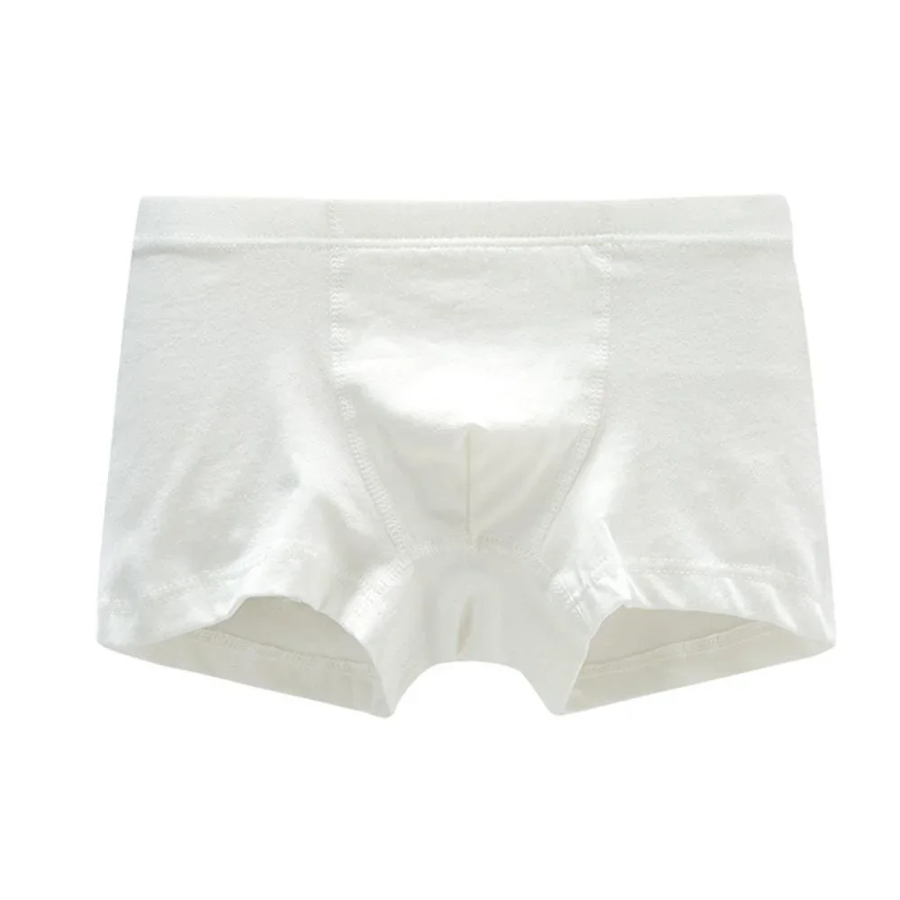 2PC Children Underwear White Shorts Cotton Big Boy Boxer Panties Underwear Briefs Toddler Underpants 110-170