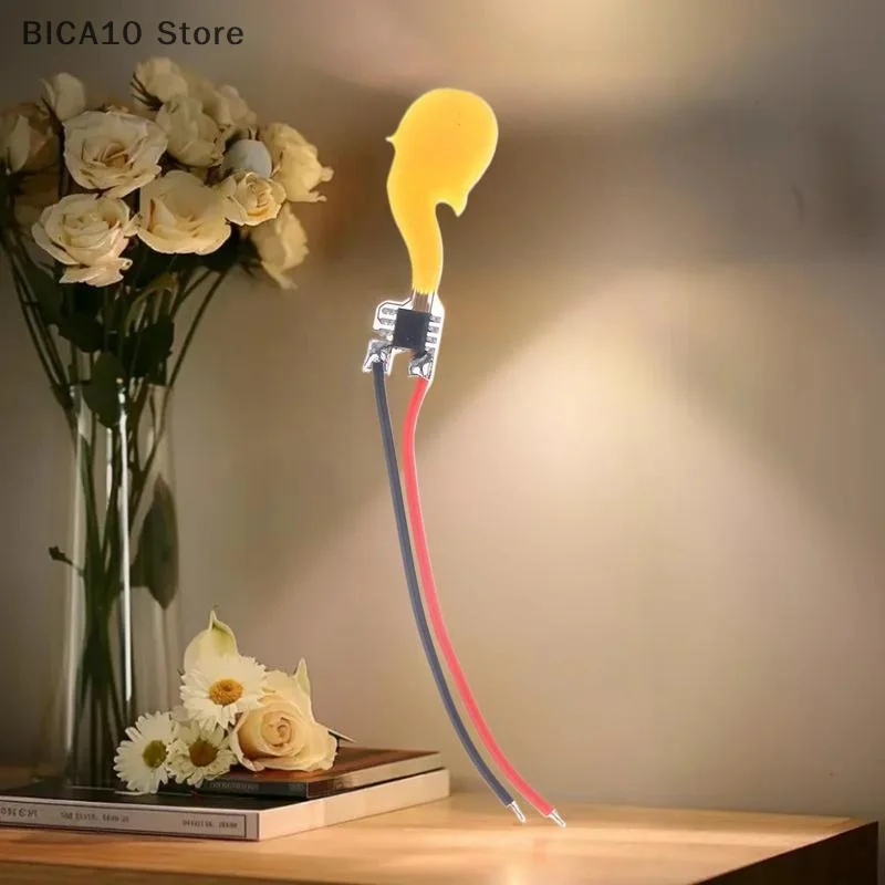 1 قطعة 3-5 فولت Led فلاش لهب الشموع اديسون لمبة LED خيوط 1800 كيلو COB ديود حفلة عيد ميلاد الديكور ضوء لمبة الملحقات