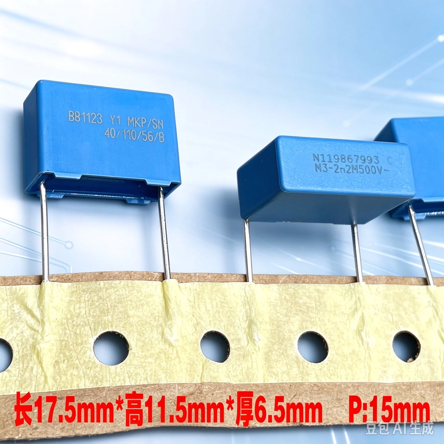 capacitor-for-epcos-mkp-22nf-222-2200pf-500vac-y1-capacitor-b81123c1222m-100pcs