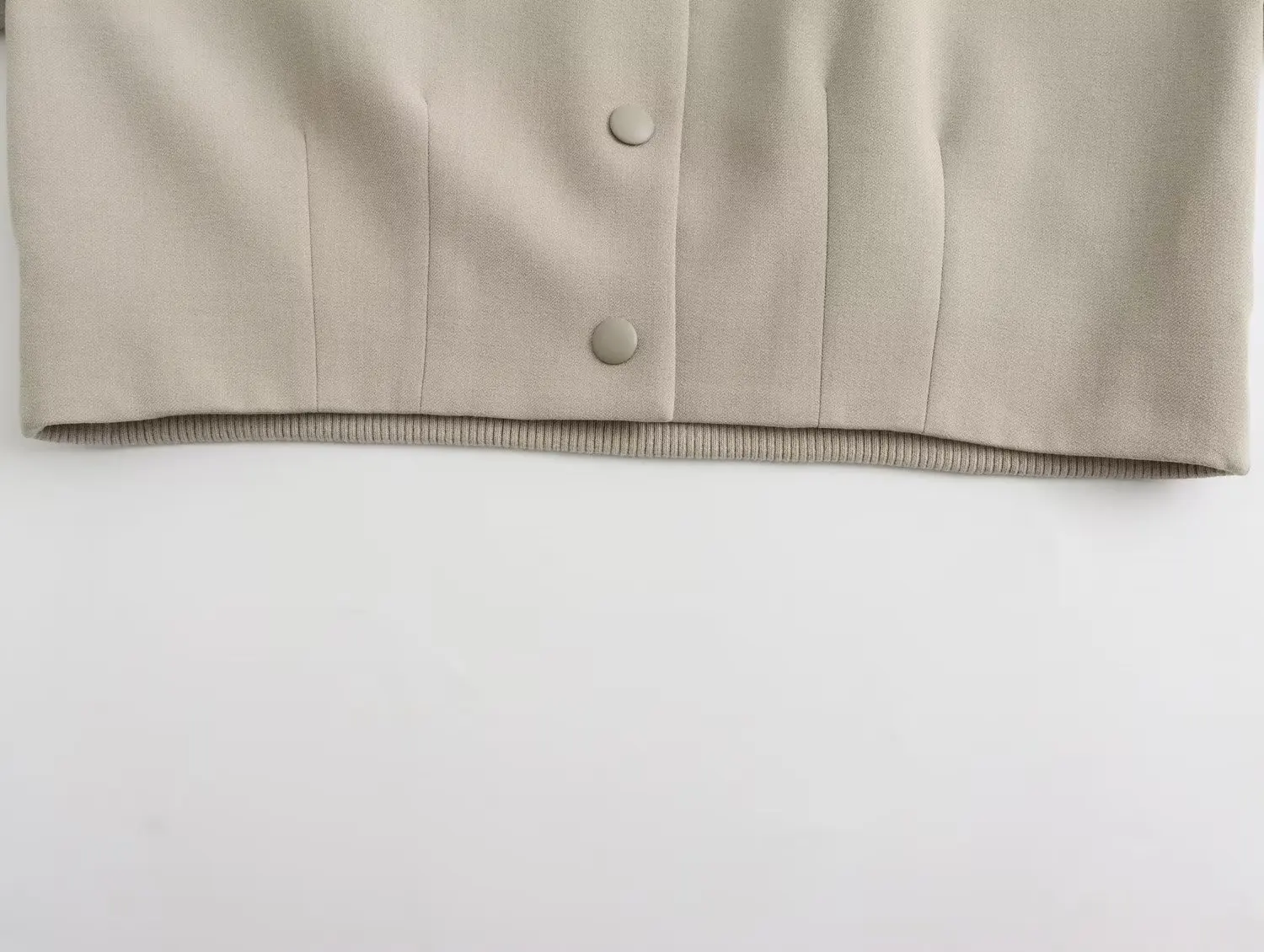 Withered British Ladies Single Breasted Twill Bomber Jacket High Waisted Straight Casual Pants Fashion Suit Set Women