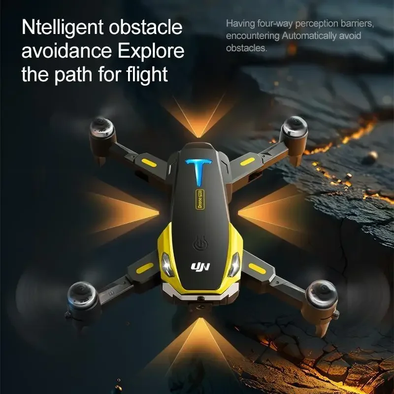 M8 Hover Air Drone, câmeras duplas HD, sensor de prevenção de colisão, flips de 360 graus, zoom de pixel HD 50x, operação fácil para iniciantes