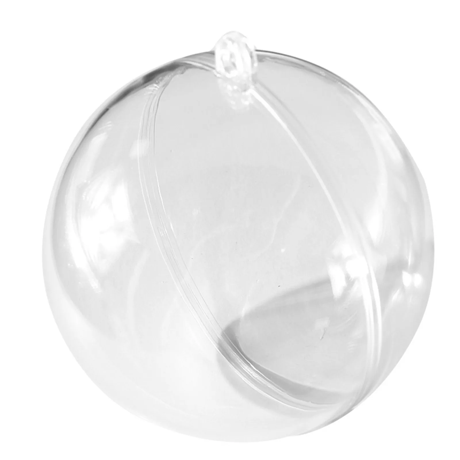 

Clear Fillable Ornaments Plastic Ball DIY Pendant Keychain Decoration Supplies