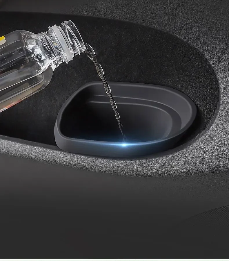 

Side Door Trash Can Garbage Can For Tesla Model 3 Y Trash Bin Storage Box Organizer Accessories