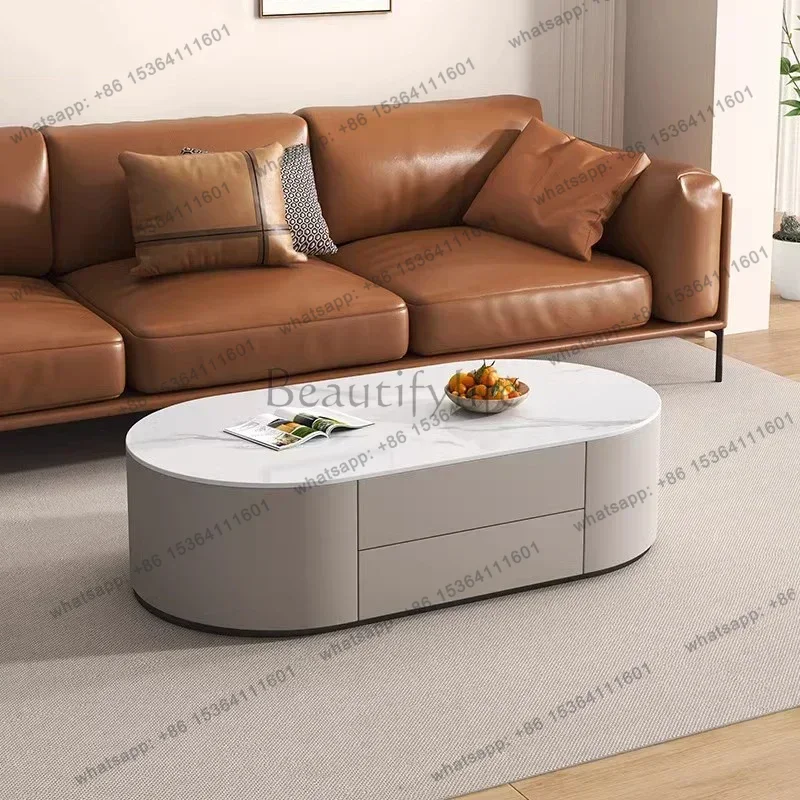 LJY Style Designer Coffee Table Modern Luxury Storage Trendy Coffee Table Nordic Simple Mesa De Centro Sala Living Room Furnitur