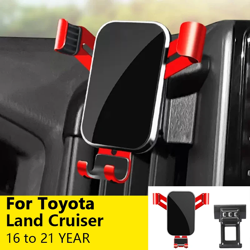 

For Car Cell Phone Holder Air Vent Mount GPS Gravity Navigation Accessories for Toyota Land Cruiser/Land Cruiser FJ 2007 to 202