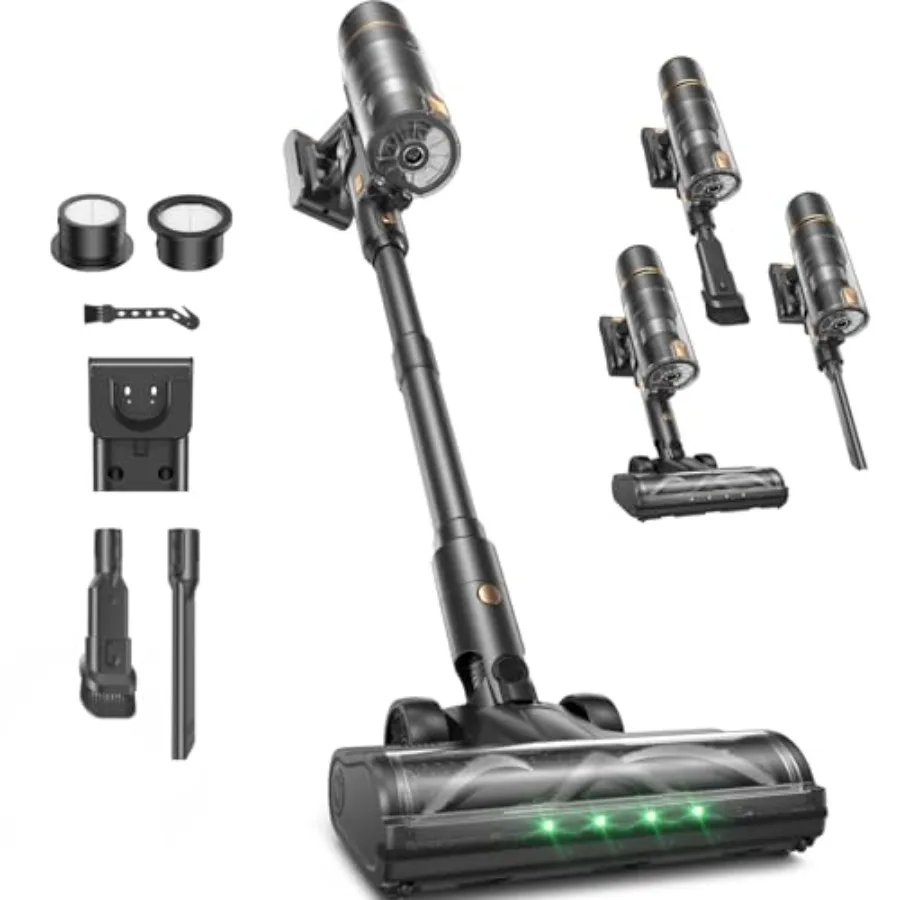 

Cordl Vacuum Cleaner 600W/58000Pa, 65-Minute Run Time Cordl Stick Vacuum with Self-Cleaning Filtration System, Freestanding, -F