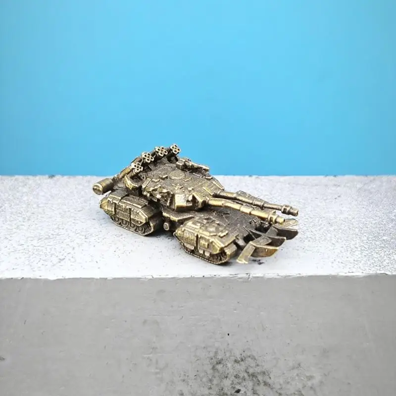 Red Alert 2 Soviet Super Apocalypse Tank Brass Brass Model Miniature Mental Omega Desktop Ornament Figurine Gift