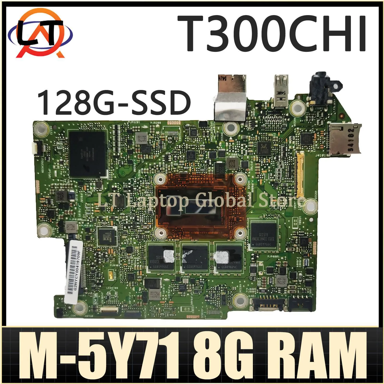 

Материнская плата ASUS Transformer Book T300 Chi T300CHI T300C Материнская плата ноутбука M-5Y71 8GB/RAM, материнская плата ноутбука