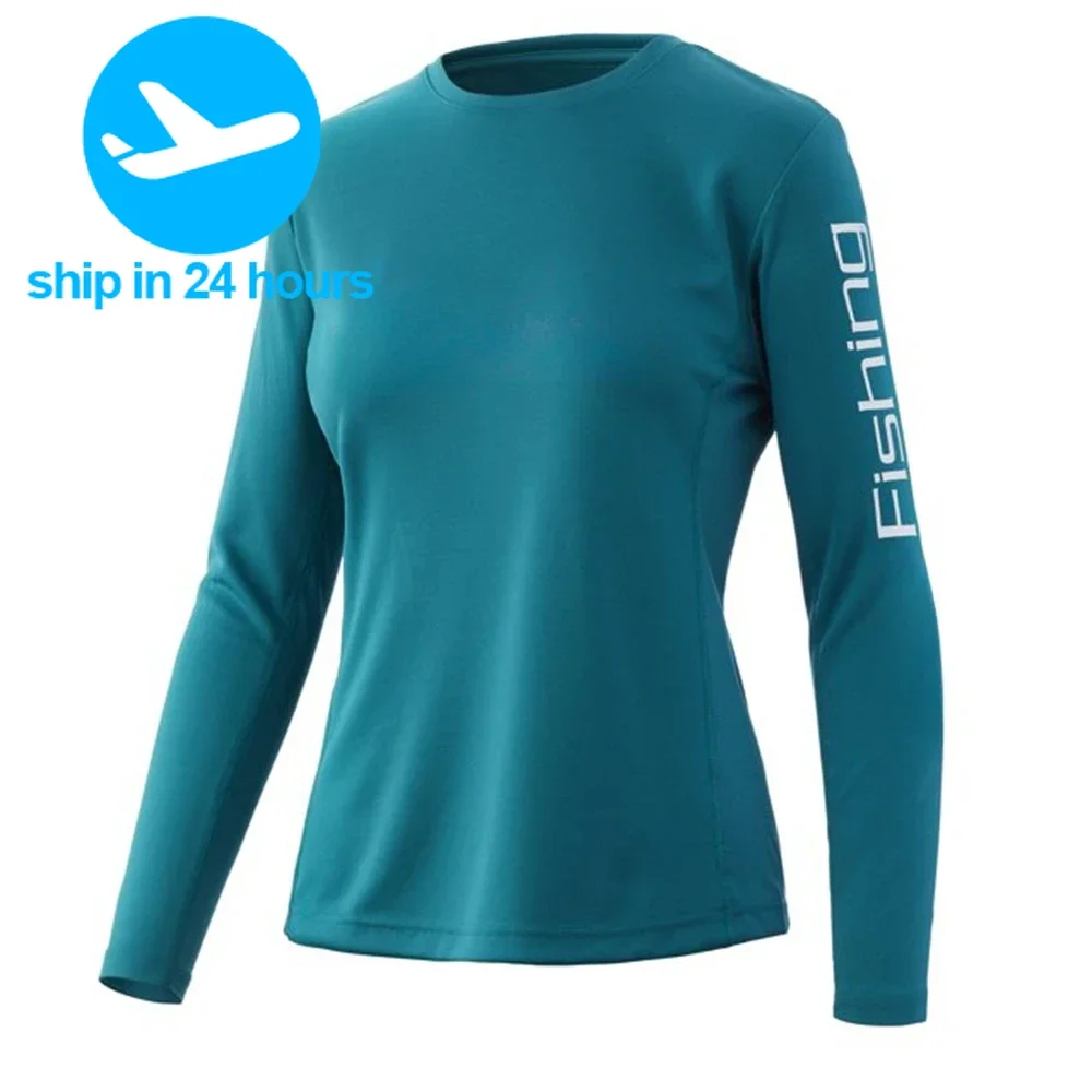 Fishing Shirts Performance Fishing Hoodie Women Summer Outdoor Sports Long Sleeve Fishing Clothing Uv Protection Jersey