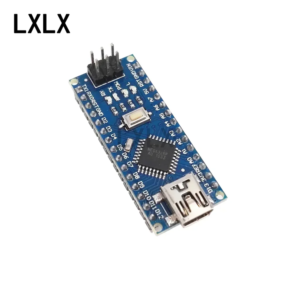 1 pièces Nano V3.0 ATMEGA328P Mini/Type C Compatible avec le chargeur de démarrage pilote USB pour Arduino CH340 avec carte d'extension de câble USB