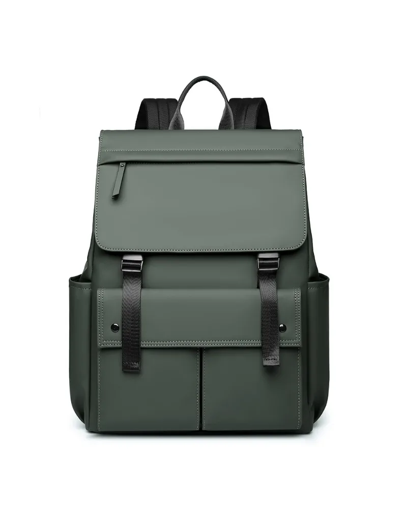 

Casual Flap Over Mens Backpack Textured Roomy Laptop Bag For Daily Commute And School