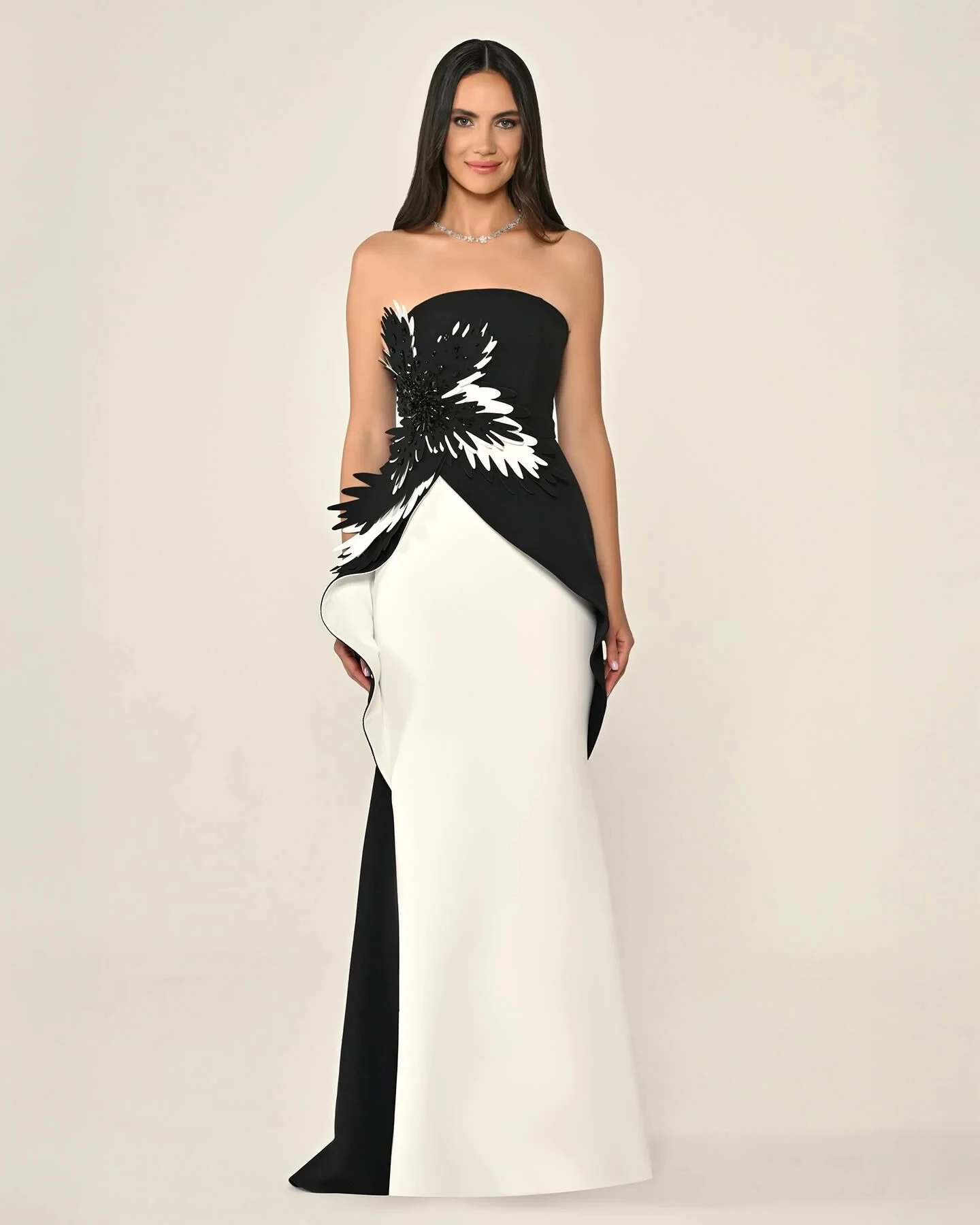 

Элегантные женские платья по индивидуальному заказу, вечерние платья с бусинами, атласные платья без бретелек для выпускного вечера длиной до пола, вечерние платья с листьями