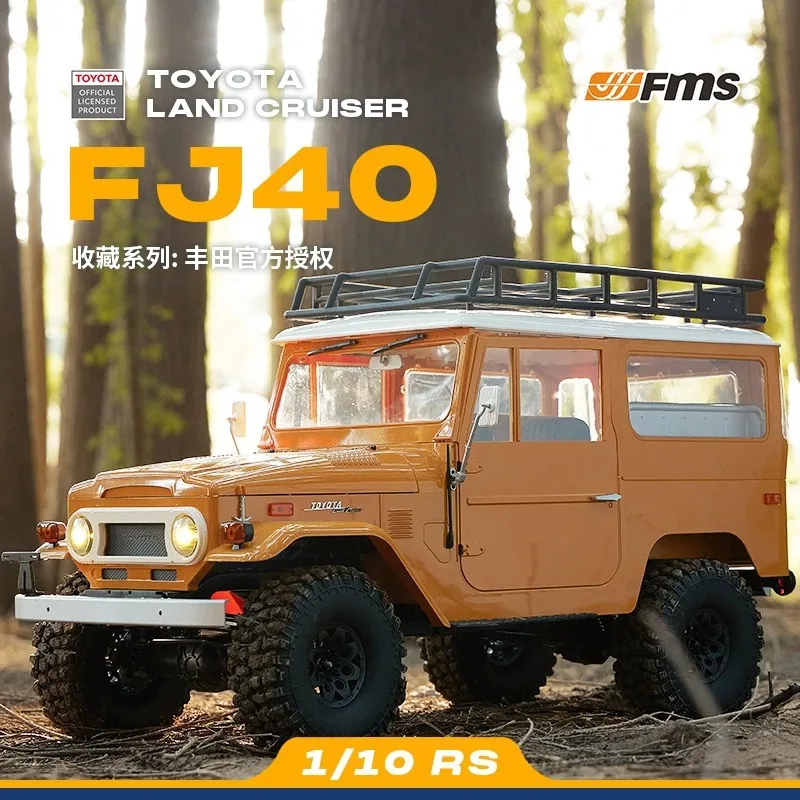 FMS 1/10 مقياس تويوتا FJ40 على الطرق الوعرة RC سيارة الدفع الرباعي التحكم عن بعد نموذج كهربائي مع تصميم قشرة صلبة