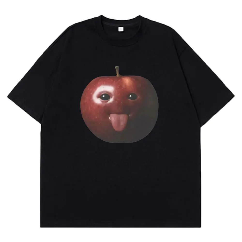 مضحك سخيف AI أبل ميمي التي شيرت الرجال النساء الهيب هوب عادية عالية الجودة تي شيرت قصير الأكمام القطن الراحة المتضخم تي شيرت #1
