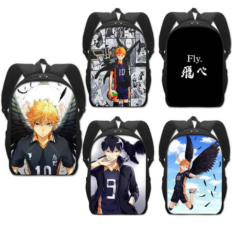 

Volleyball Anime Haikyuu! Anime Shoolbag Oya Oya Oya Yingshan Feixiong Backpacks Teenagers Hinata Shoyo Fly High Book Bag Gift