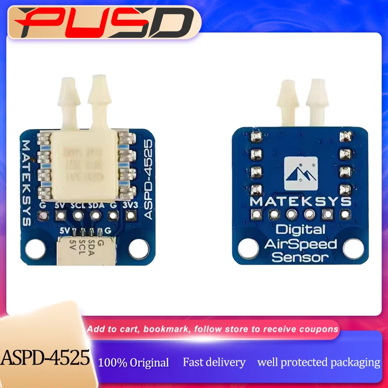 

PUSD MATEK ASPD-4525 Digital Airspeed Sensor for F4 F722 765 WING INAV Flight Controller RC Drone Accessory
