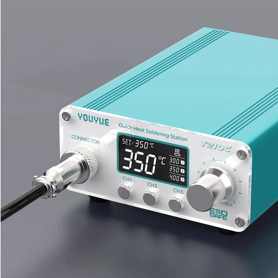 

UYUE T210C 75W Soldering Station with Silicon Handle, Heat-Resistant, Perfect for mobile phone repair Work