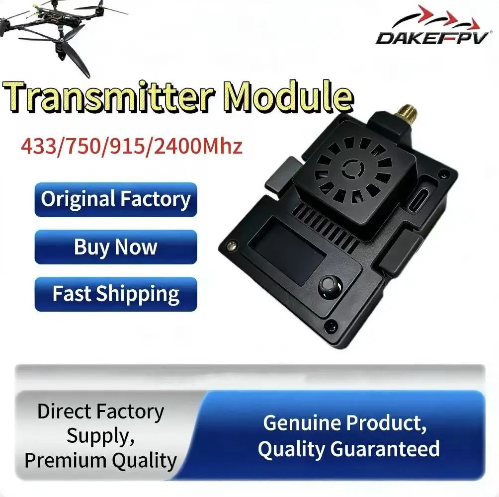 

Модуль беспроводной связи DAKEFPV ELRS Micro TX 433/750/915/2400 МГц для FPV-дронов