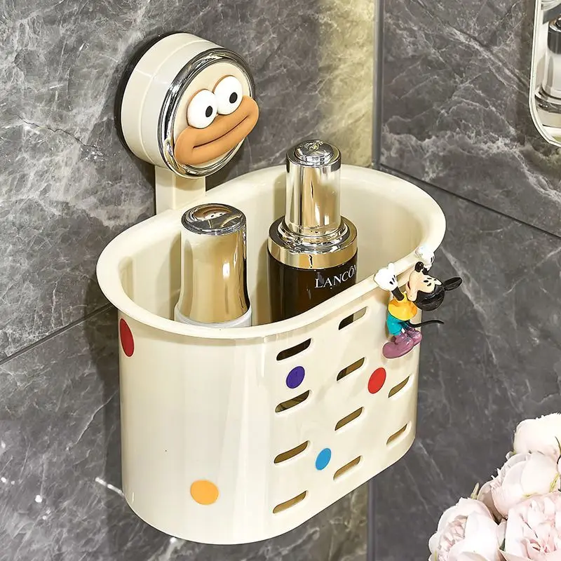 personnalisé. [Rangement de catégorie] déchets de salle de bain serviette de visage ventouse boîte de rangement lavabo mural divers cosmétiques Orga