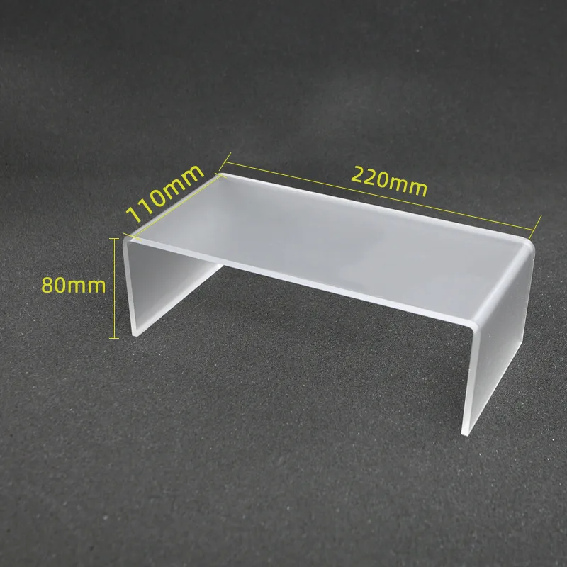 Black Frosted Transparent Acrylic U-Shaped Shoe Rack Display Stand Bag Holder Toy Organizer Storage Rack for Home