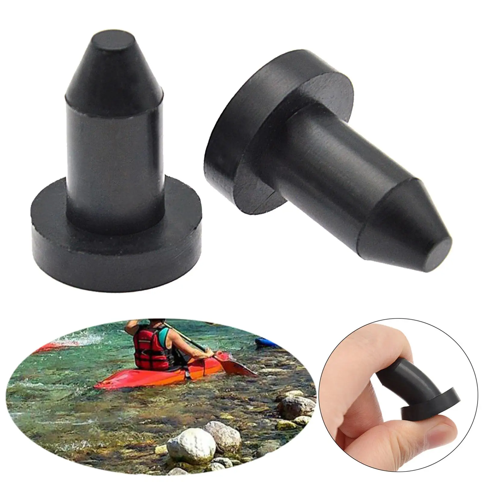 2pcs Kayak Drain Plugs Stoppers for Sun Dolphin Kayaks Pedal Boats Replaces