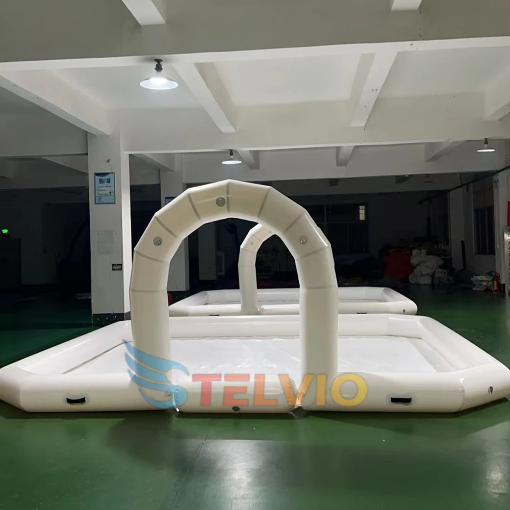 PVC Kids Bumper Cars Inflatable Arena Outdoor Children Soft Play Inflatable Race Track For Bumper Car