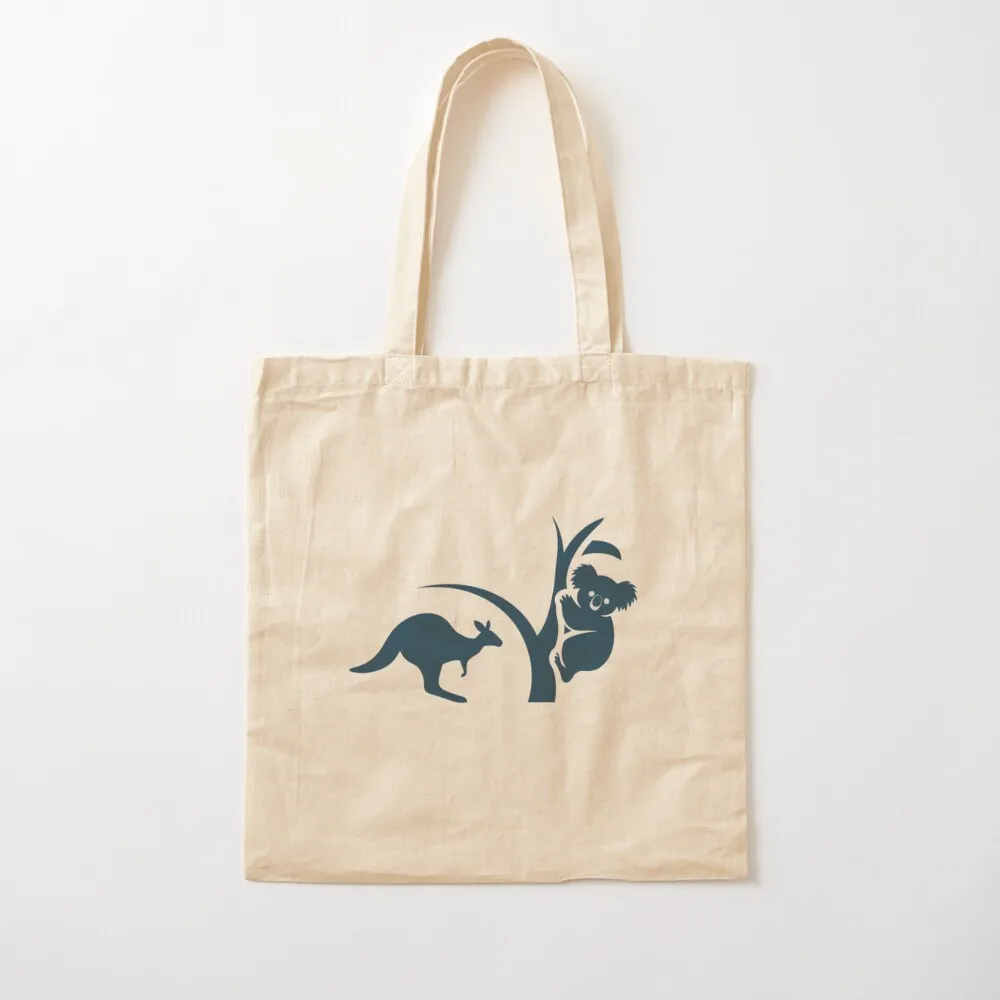 Aussie Kangaroo And Koala Australian Symbol Animals Wildlife Outback Marsupial Down Under Tote Bag