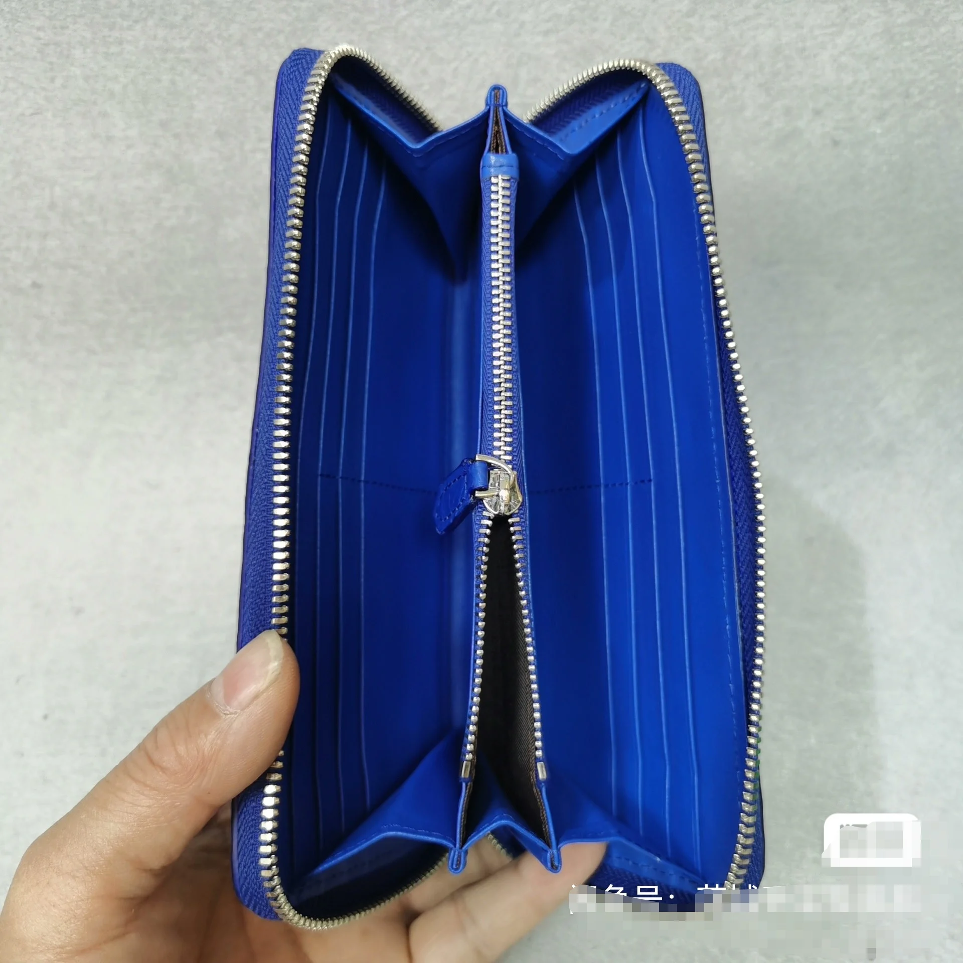 2025 New Designer Crocodile Leather Men's Clutch Wallet Fashion Genuine Leather Lady Long Purse Leisure Blue Wallets 45