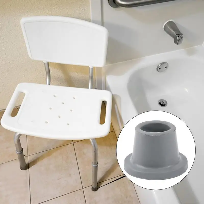 Bath Chair Rubber Feet 8pcs Shower Chair Feet Caps Bathroom Chair Leg Tips Anti-Slip Suction Rubber Caps For Bathtub Body Safety