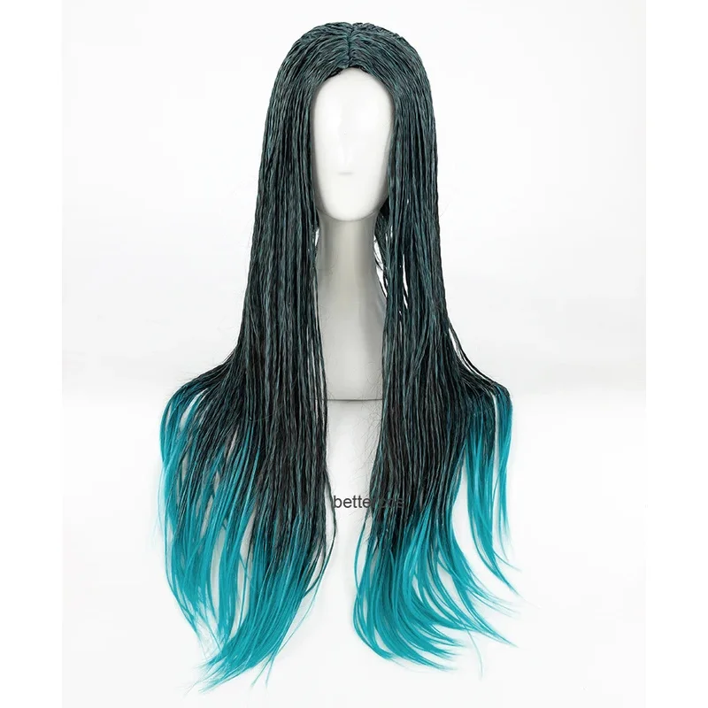 

Descendants 2 Uma Cosplay Wig Braided Heat Resistant Synthetic Hair Wig + Wig Cap