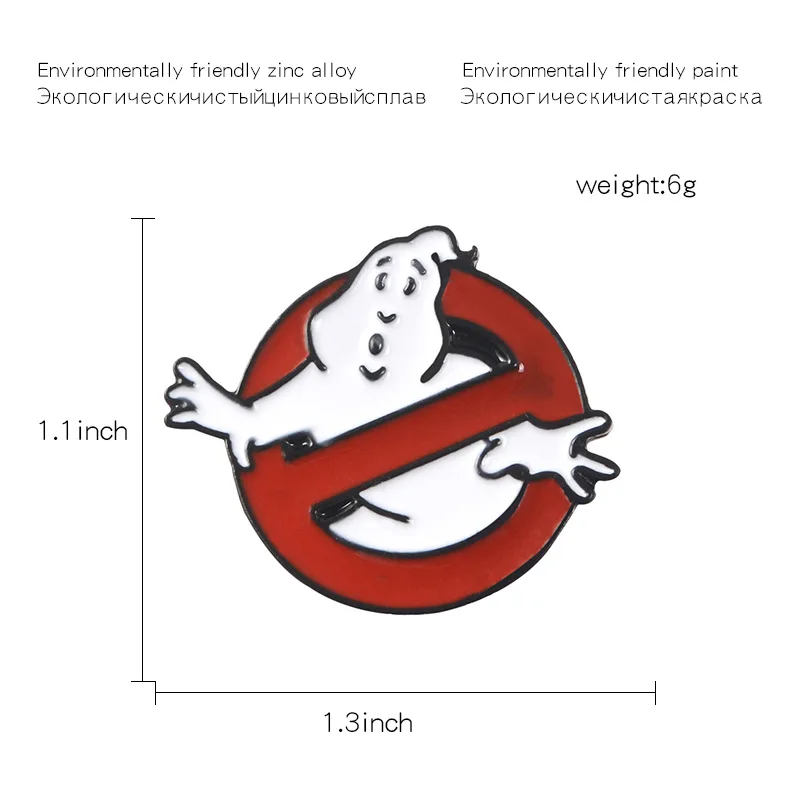 Anime character White Ghost Enamel Pins Creative Halloween merchandise series Brooch witch costume accessories fashion gifts image 2