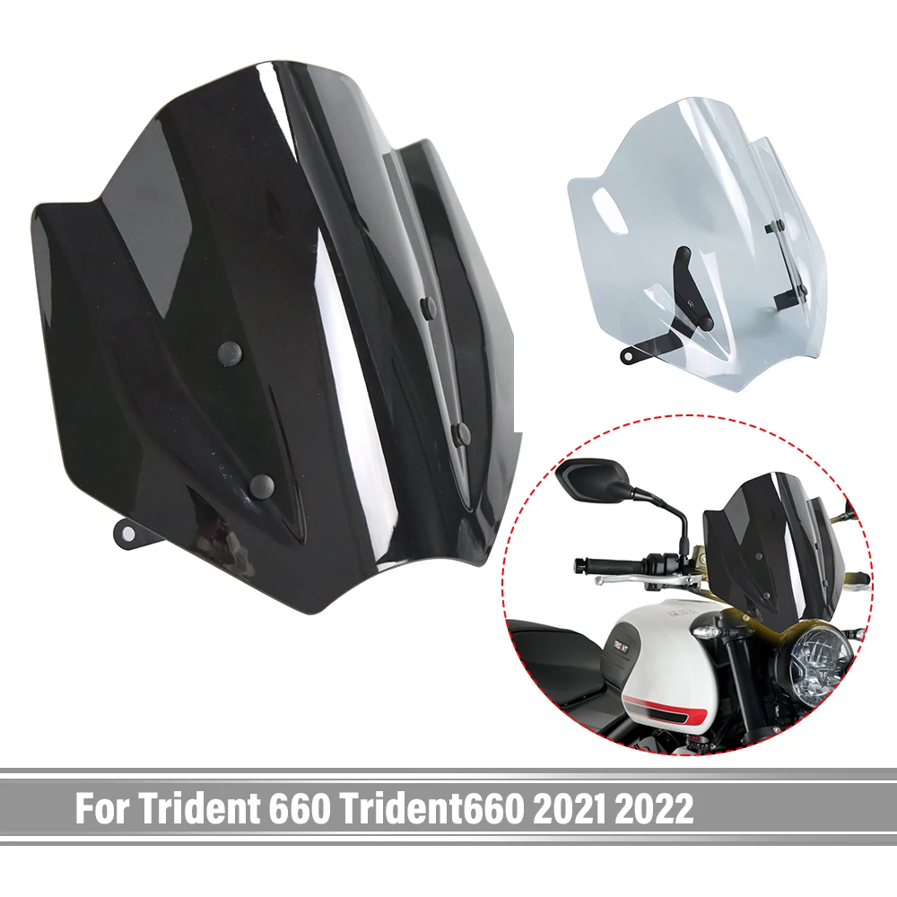 

For Trident660 Trident 660 2021 2022 Motorcycle Accessories Windshield Wind Deflector Windscreen Fairing Baffle Cover