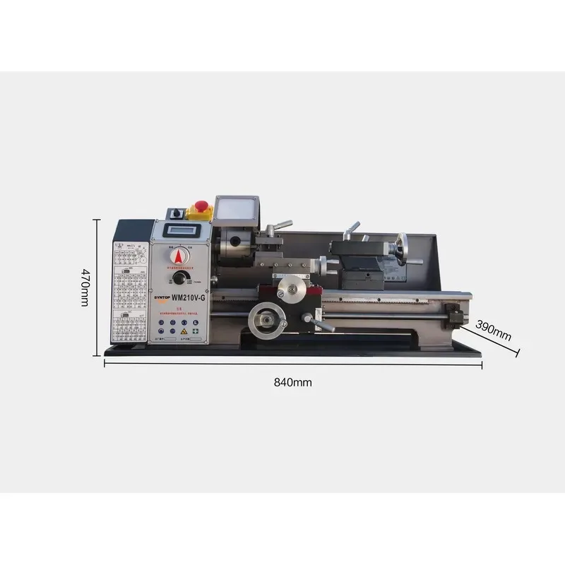 2026for WM210V G Small Variable Speed Desktop Lathe Mini Metal Woodworking Benchtop Lathe Machine for DIY Hobbyist Home Workshop