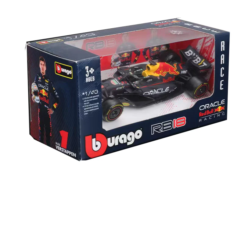 ブラーゴ-f1レッドブルレーシングカー,1:43スケール,f1ブランド,rb18