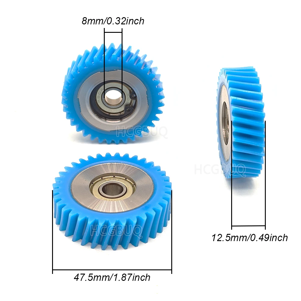 35T 47.5x12.5mm E-bike Wheel Hub Motor Oblique Planetary Gears With 8mm Bearing For Bafang 500W/750W Motor Electric Bicycle Gear