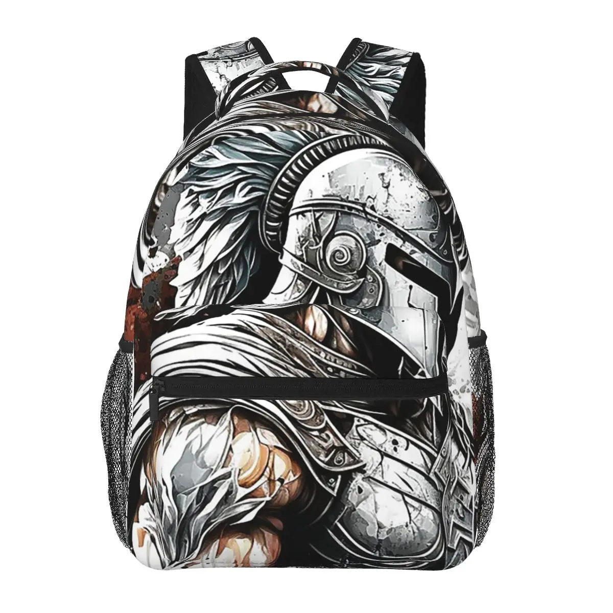 

Spartan Warrior Greek History Student Backpack School Bag Hiking Travel Daypack for Men Women Fashion Bookbag Shoulder Bags