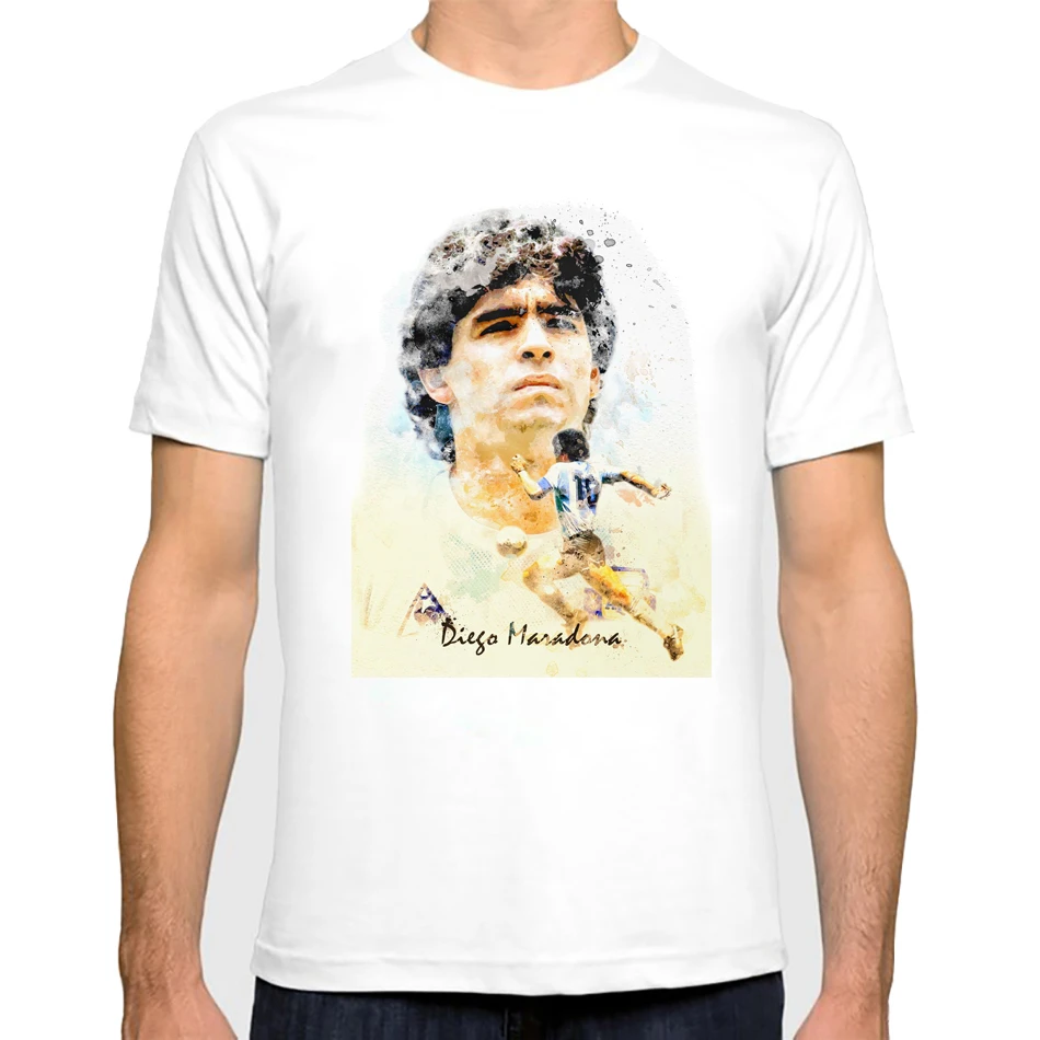 New Fashion T-shirt Diego Armando Maradona white 10 t shirt  Memorial Legendary Forever 10 short sleeve tops