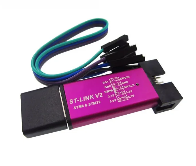 1 قطعة ST LINK Stlink ST-Link V2 Mini STM8 STM32 محاكاة تحميل مبرمج البرمجة مع غطاء