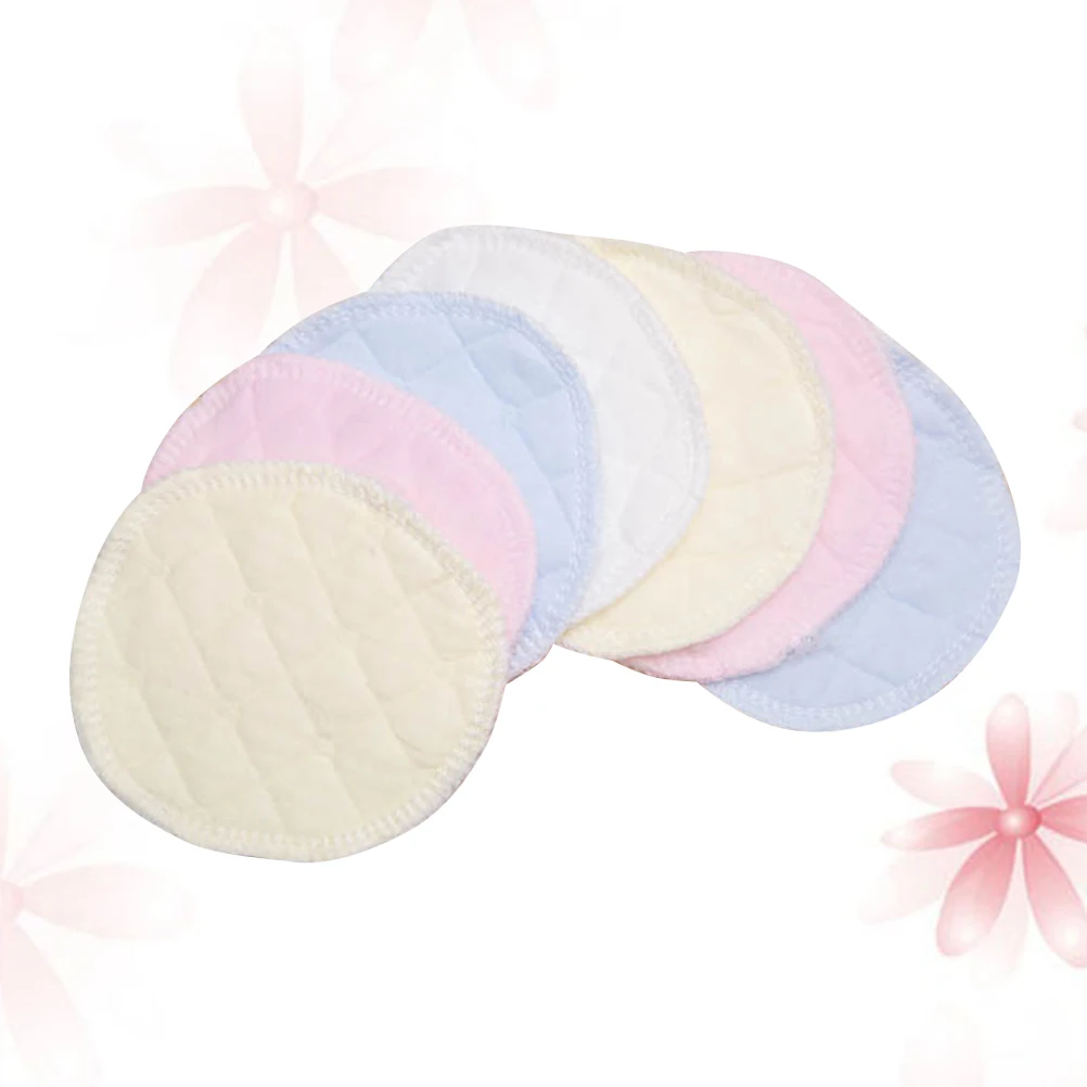 6pcs Water-absorbent Cotton Breast Pads Protection Galactorrhea Washable Women Anti-galactorrhea Nursing Bra Leakproof