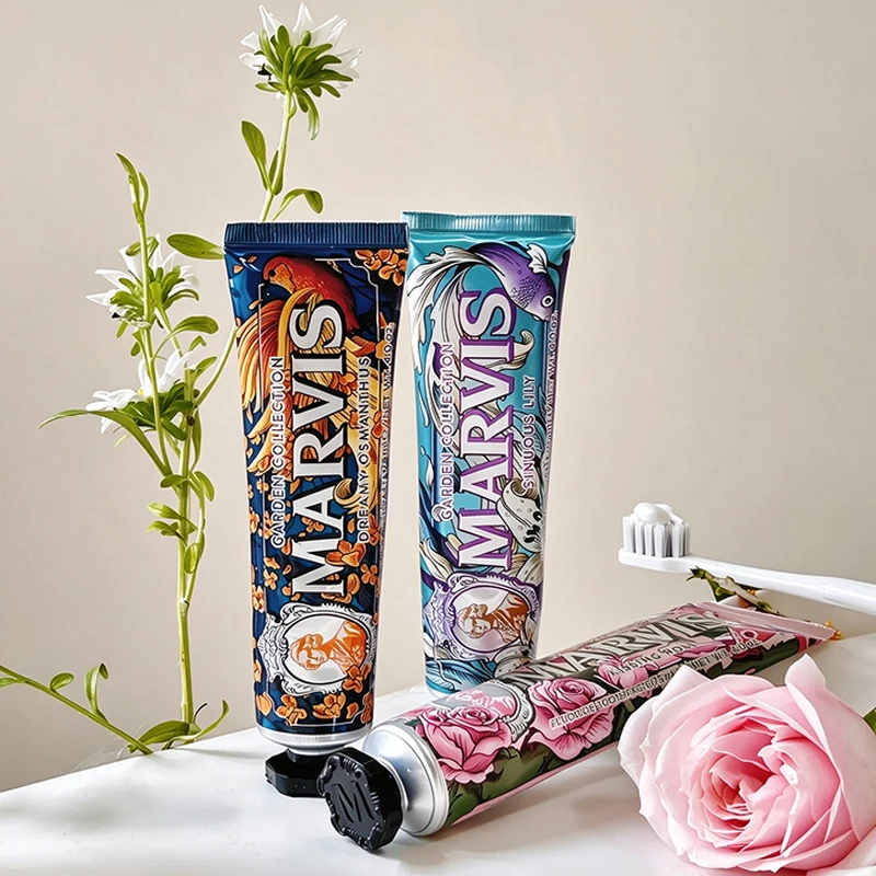 Hot Sales Marvis Long-lasting Fresh Breath Lingering Fragrance Mint Toothpaste Tooth Mild Whitening Beauty Remove Smoke Stains