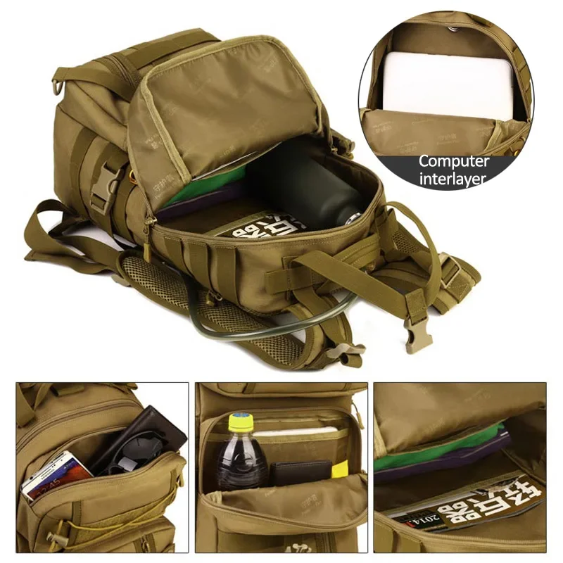 

30L Men Tactical Backpack Waterproof Shoulder Military Rucksuck Hunting Camping Multi-purpose Hiking Travel Bag XA39D WT213