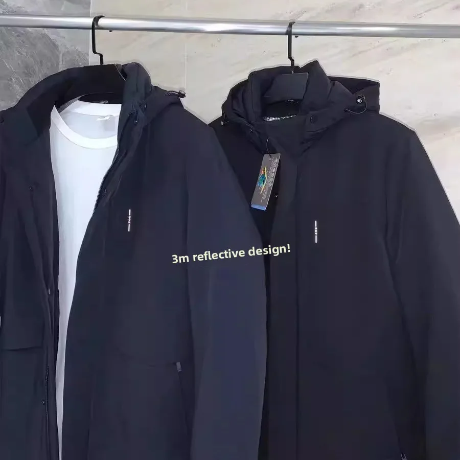 High-End Tee-In-One! Detachable Goose down Inner! Winter New Men's Outdoor Waterproof Windproof down Jaet