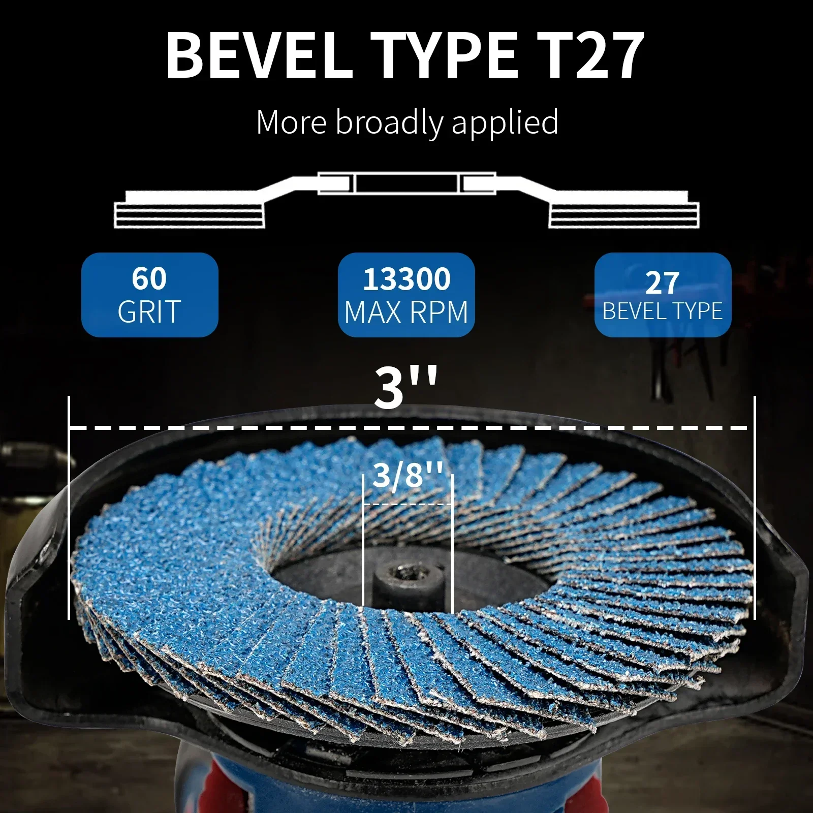 Рисунок 5 - 75 мм, 3 дюйма, шлифовальные круги