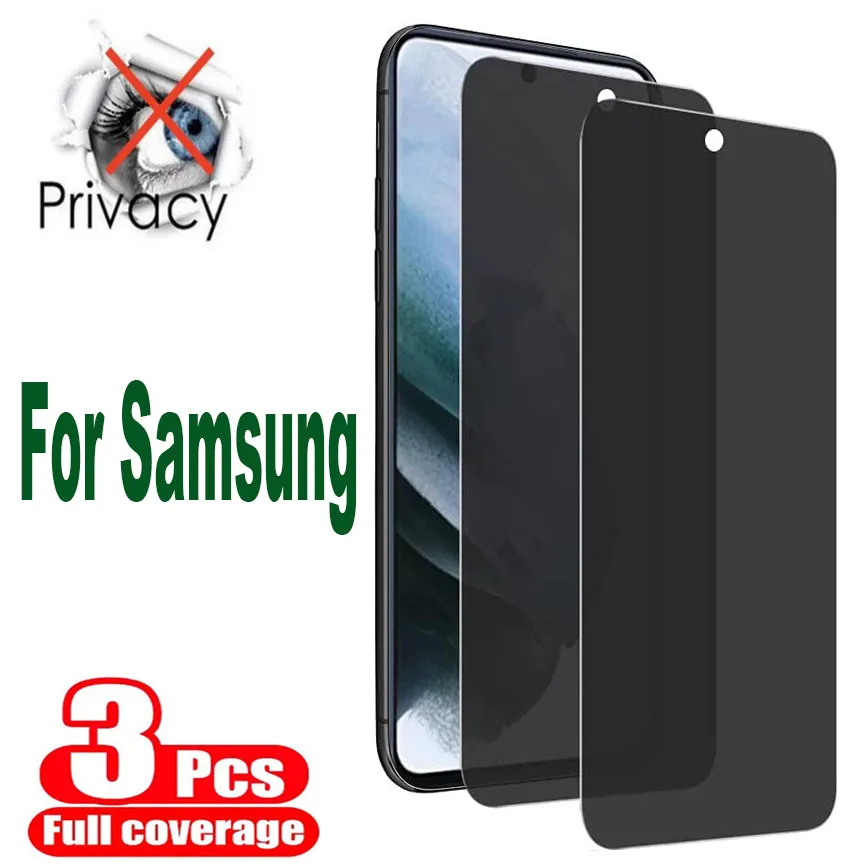 

9H Anti-Spy Protective Glass For Samsung Galaxy A54 A34 A05 A55 A35 A15 A25 S20FE S23FE A53 5G 3PCS Privacy Screen Protector