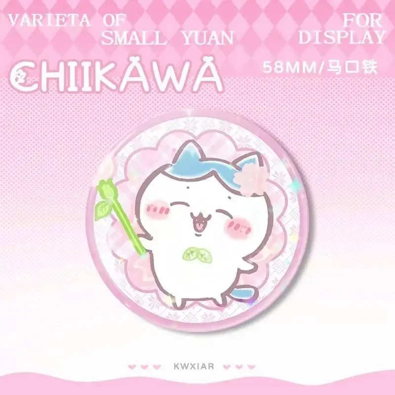 شارة تشيكاوا اللطيفة هاختشيفورليه أدوات هاشيوير ذاكليك يو اساجي 」 موكونغاموموجا شارة رائعة دبوس صفيح بروش حقيبة الديكور هدية