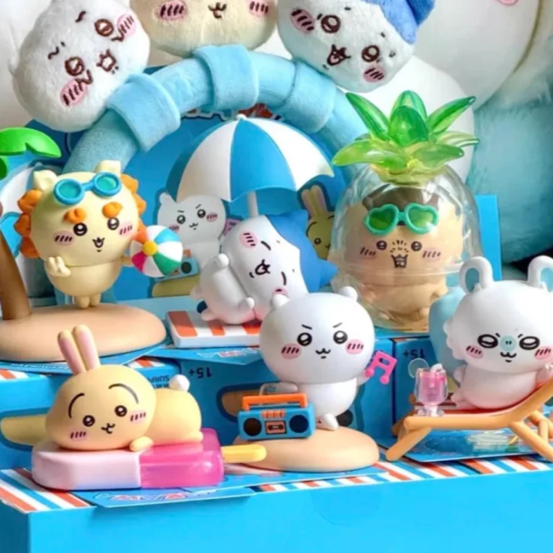

Chiikawa Summer Cuties Blind Box Mystery Gift Box Random 6 Styles Kawaii Cute Mini Figure Collectible Toy For Anime Fans