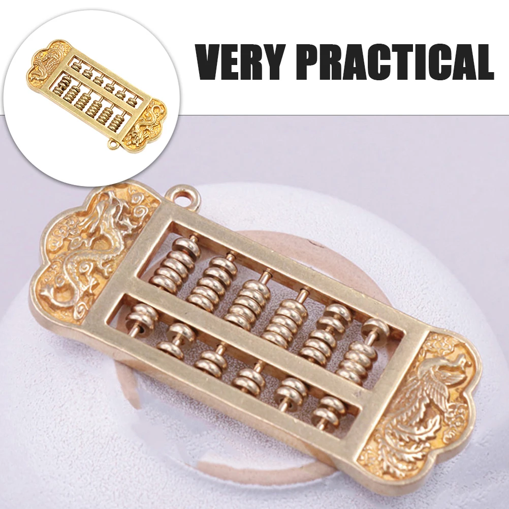 

Abacus Pendant Key Chain Accessories Golden Dragon Jewelry Parts Components Lightweight Durable Practical