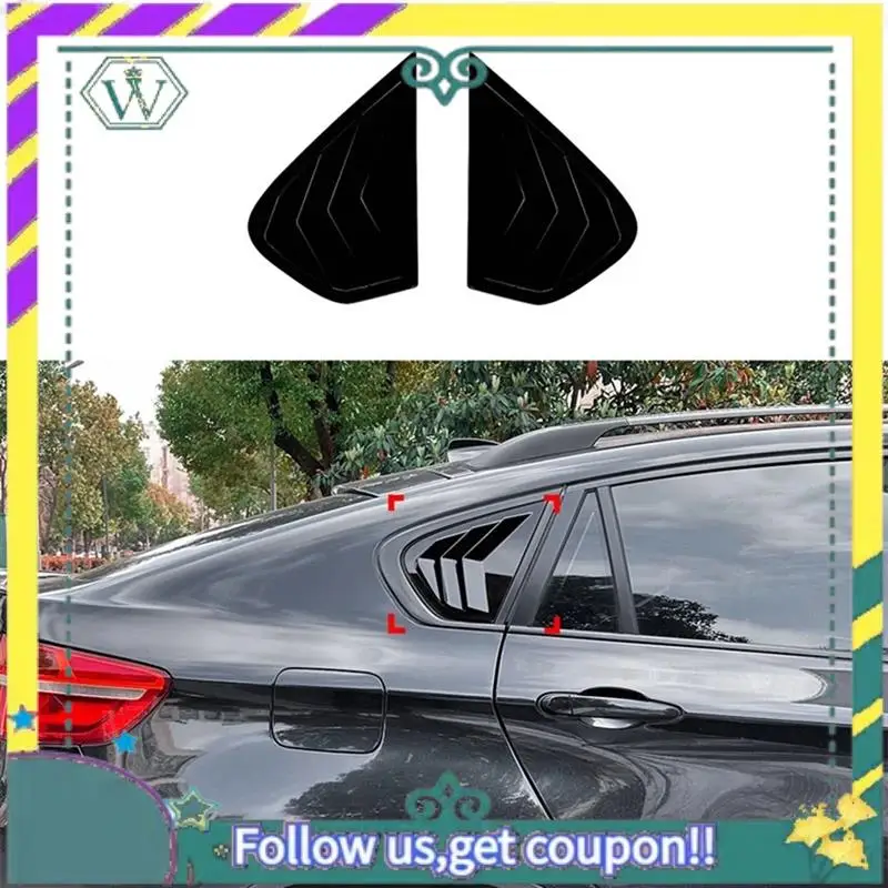 

Upgraded Car Side Window Louver Cover Rear Air Vent Window Louvers Blinds Cover For BMW X6 E71 E72 2008-2014